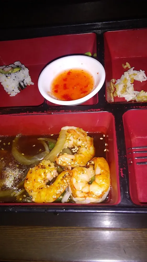 Bento Box Shrimp Teriyaki